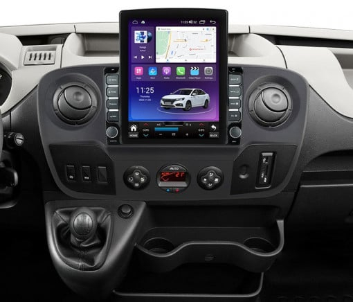 Navigatie RENAULT MASTER 2021-2024, Display TESLA 9.5 inch, 2GB RAM si 32GB ROM, Wireless Carplay si Android Auto, Procesor Octacore, Slot sim 4G, Sunet DSP, Camera Marsarier, Bluetooth, USB [3]