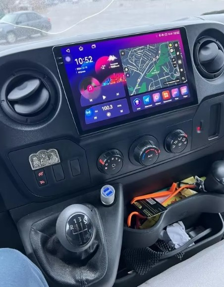 Navigatie RENAULT MASTER 2021-2024, Rezolutie 2K, Ecran QLED 9.5 inch, 8GB RAM si 128GB ROM, Android, Procesor Octacore, Slot sim 4G, Sunet DSP, Wireless Carplay - NAVIGPS [5]