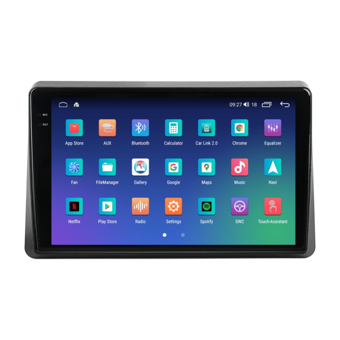 Navigatie Renault Master 2021 Rezolutie 2K, Display QLED 9.5 inch, 4GB RAM si 64GB ROM, Android, Procesor Octacore, Slot sim 4G, Sunet DSP, Wireless Carplay si Android Auto, Camera Marsa [4]