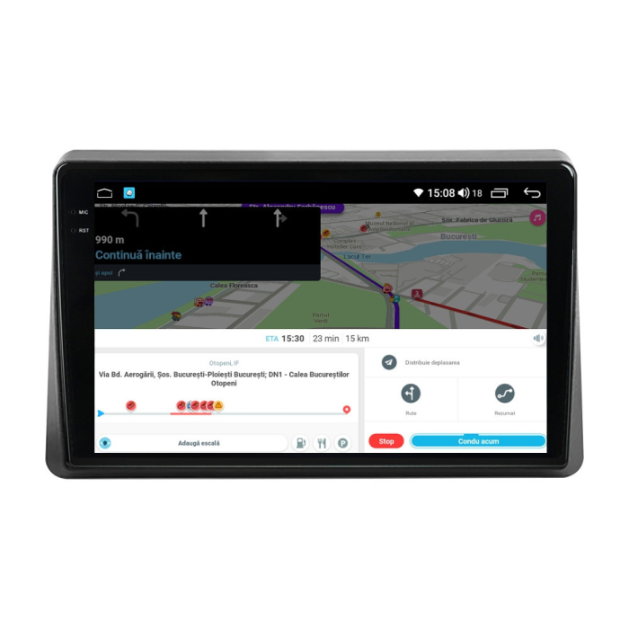 Navigatie Renault Master 2021 Rezolutie 2K, Display QLED 9.5 inch, 4GB RAM si 64GB ROM, Android, Procesor Octacore, Slot sim 4G, Sunet DSP, Wireless Carplay si Android Auto, Camera Marsa [6]