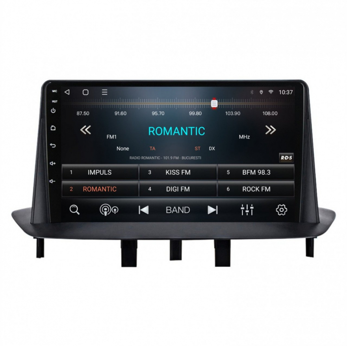Navigatie Renault Megane 2 din 2002-2009 Android 14 , 4GB RAM , Procesor Quad Core , Wireless Carplay si Android auto , Display HD Touchscreen, Wi-Fi , Bluetooth, USB [3]