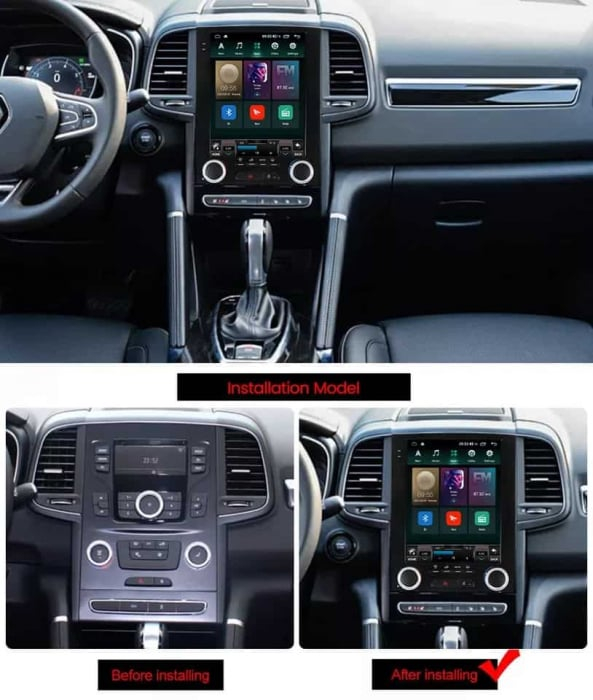 Navigatie Renault Megane 4 , Display Tesla 9.7 inch , 8GB RAM, Radio GPS Dual Zone, Touchscreen IPS 9.7" HD, Internet Wi-Fi si slot SIM 4G, Bluetooth, MirrorLink, USB [2]