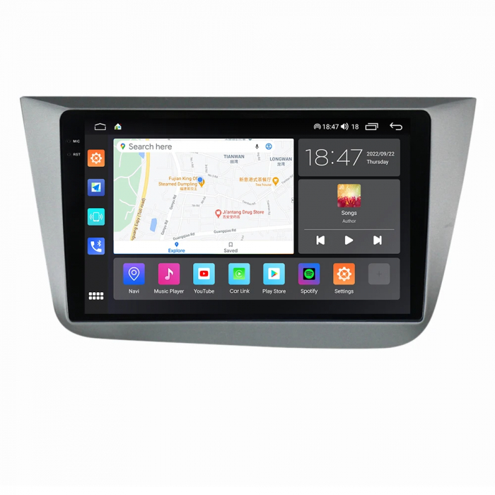Navigatie Seat Altea 2004-2015 Rezolutie 2K , 4GB RAM+64GB ROM QLED [4]