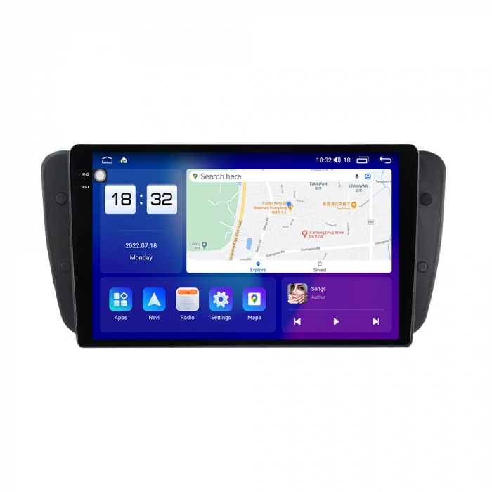 Navigatie Seat Ibiza din 2009-2013, Rezolutie 2K, Display QLED 9.5 inch, 4GB RAM si 64GB ROM, Android, Procesor Octacore, Slot sim 4G, Sunet DSP, Wireless Carplay si Android Auto, Camera Marsarier, US [5]