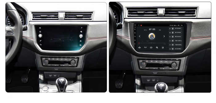 Navigatie Seat Ibiza din 2017-2020, Android 14 , 4GB RAM, Octacore, Slot Sim 4G, DSP, GPS, Wi-FI, Carplay, Android Auto, USB, Bluetooth, Waze, Touchscreen, 9 inch [2]