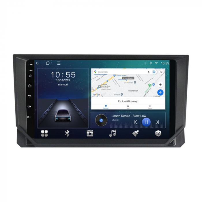 Navigatie Seat Ibiza din 2017-2020 Android 14 , 4GB RAM , Procesor Quad Core , Wireless Carplay si Android auto , Display HD Touchscreen, Wi-Fi , Bluetooth, USB [2]