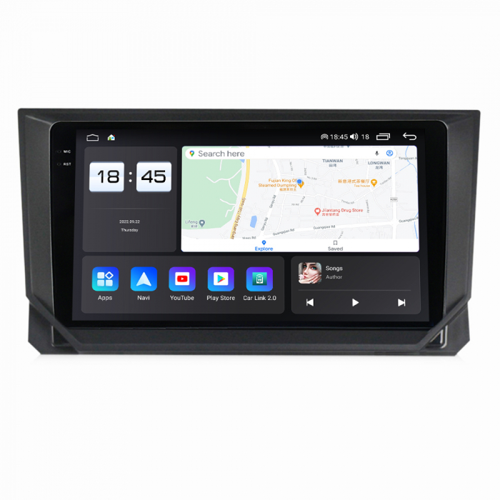 Navigatie Seat Ibiza din 2017-2020, Rezolutie 2K, Ecran QLED 9.5 inch, 8GB RAM si 128GB ROM, Android, Procesor Octacore, Slot sim 4G, Sunet DSP, Wireless Carplay si Android Auto [2]
