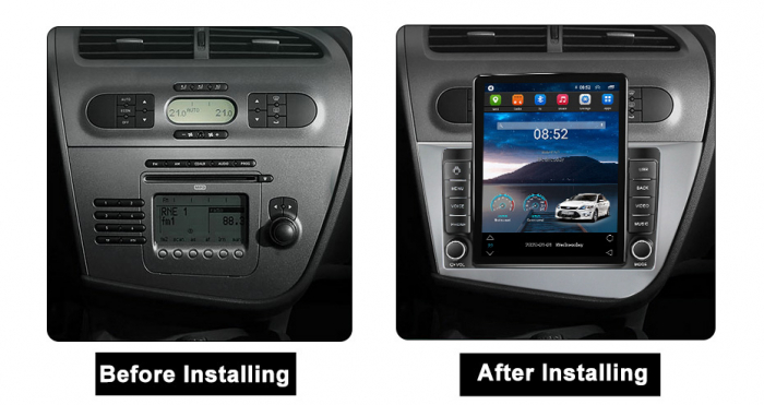 Navigatie Seat Leon 2005-2012 Android 14 , 2GB RAM Ecran Tesla [4]