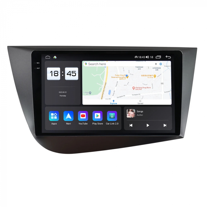 Navigatie Seat Leon 2005-2012 Rezolutie 2K , 4GB RAM+64GB ROM QLED [3]