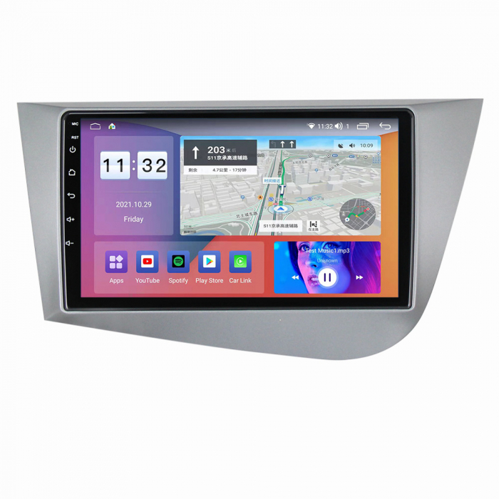 Navigatie Seat Leon 2005 - 2012 Android 14 , 1GB RAM Carplay [2]