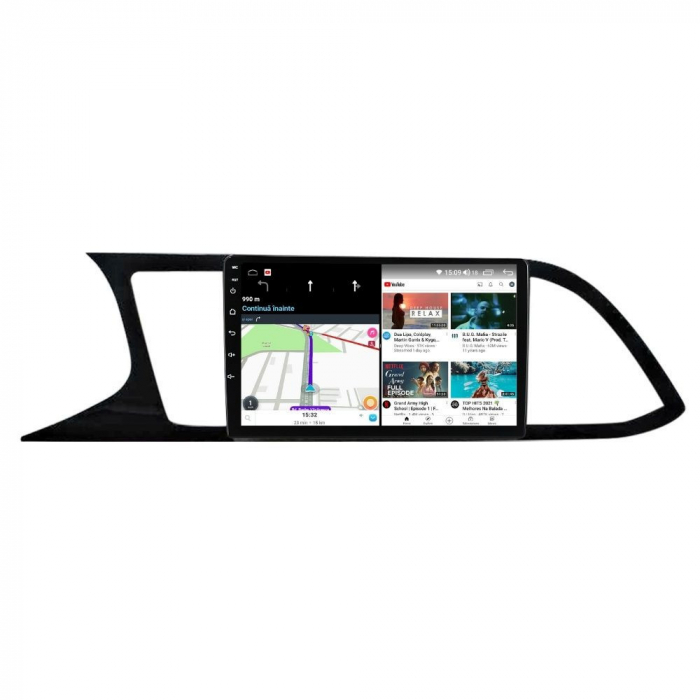 Navigatie Seat Leon 3 din 2014-2020 Android 14 , 4GB RAM , Procesor Quad Core , Wireless Carplay si Android auto , Display HD Touchscreen, Wi-Fi , Bluetooth, USB [4]