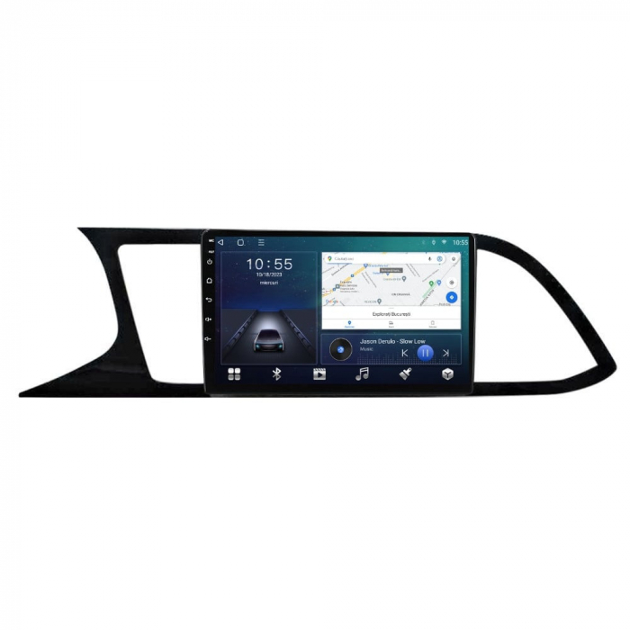 Navigatie Seat Leon 3 din 2014-2020 Android 14 , 4GB RAM , Procesor Quad Core , Wireless Carplay si Android auto , Display HD Touchscreen, Wi-Fi , Bluetooth, USB [2]