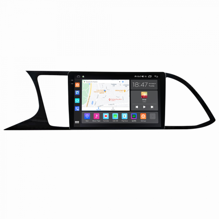 Navigatie Seat Leon 3 din 2014-2020, Rezolutie 2K, Display QLED 9.5 inch, 4GB RAM si 64GB ROM, Android, Procesor Octacore, Slot sim 4G, Sunet DSP, Wireless Carplay si Android Auto, Camera Marsarier, U [3]