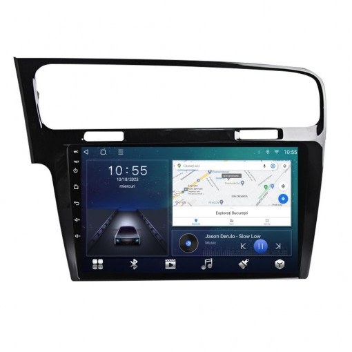 Navigatie Seat Leon Altea Toledo Alhambra Android 14 , 4GB RAM , Procesor Quad Core , Wireless Carplay si Android auto , Display HD Touchscreen, Wi-Fi , Bluetooth, USB [2]