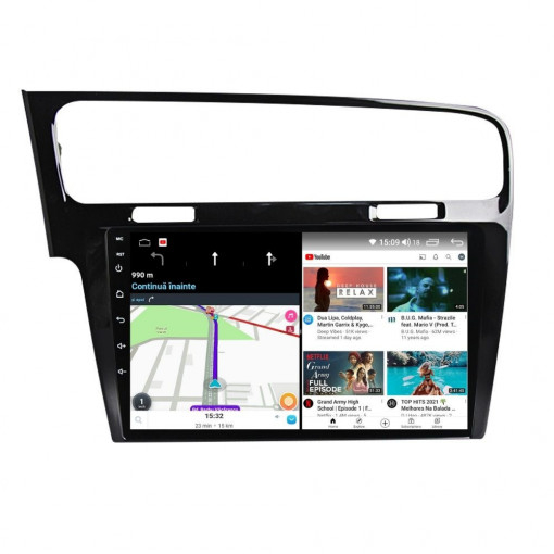 Navigatie Seat Leon Altea Toledo Alhambra Android 14 , 4GB RAM , Procesor Quad Core , Wireless Carplay si Android auto , Display HD Touchscreen, Wi-Fi , Bluetooth, USB [4]