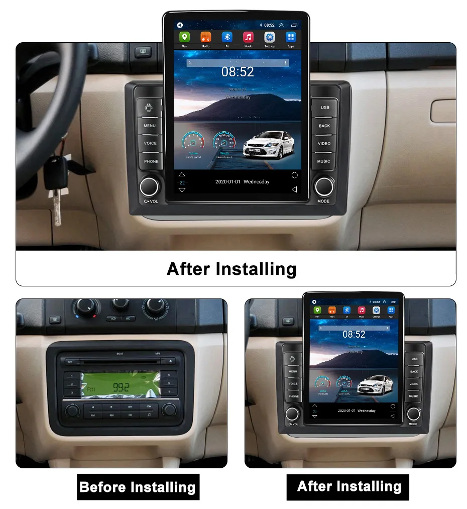 Navigatie Skoda Fabia 2007-2014 Android 14 , 2GB RAM Ecran Tesla [2]