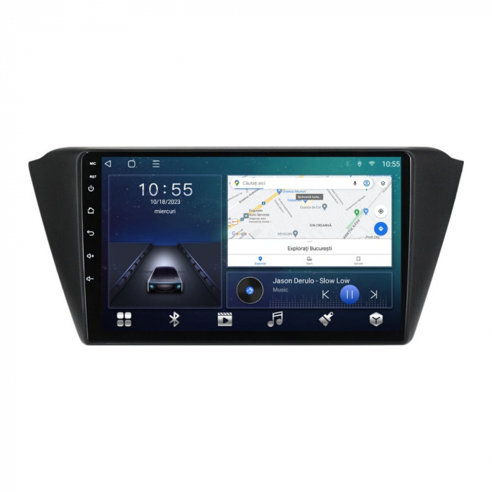 Navigatie Skoda Fabia din 2015-2021 Android 14 , 4GB RAM , Procesor Quad Core , Wireless Carplay si Android auto , Display HD Touchscreen, Wi-Fi , Bluetooth, USB [2]