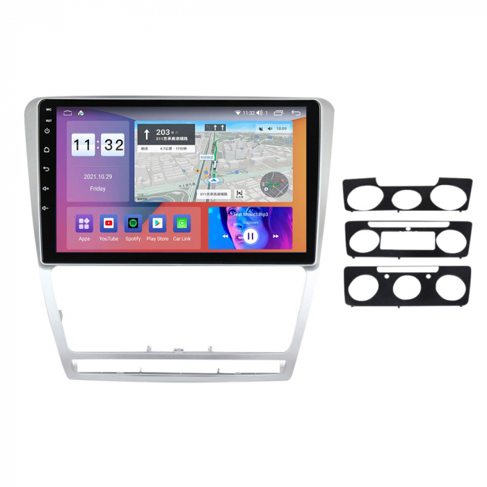 Navigatie Skoda Octavia 2 din 2008 - 2013, Ecran IPS 10 inch , Android 14, 2GB RAM si 32GB ROM, Display IPS 9 inch, Camera Marsarier, Internet, Aplicatii, Wi Fi, Usb, Bluetooth [3]