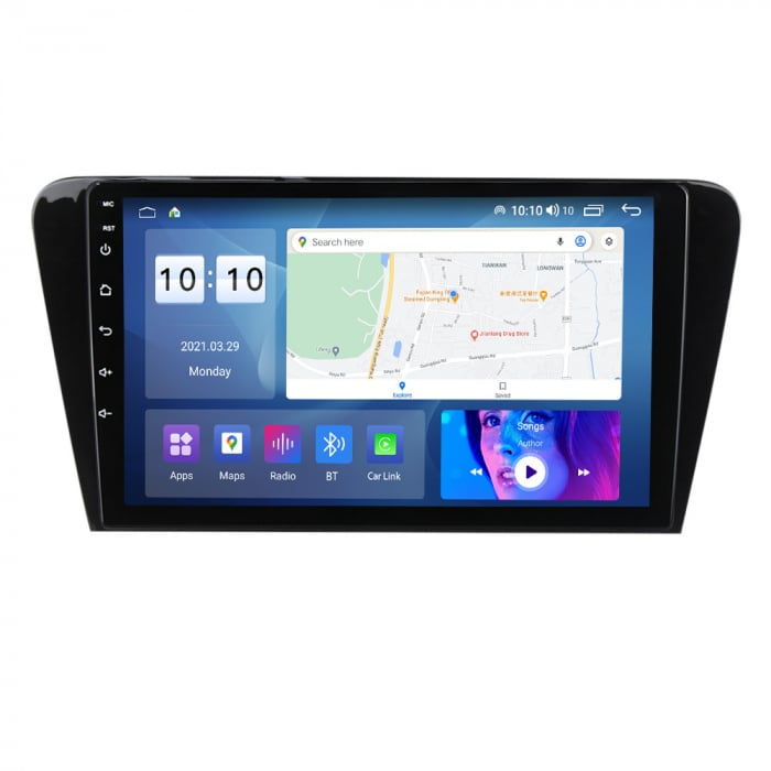 Navigatie Skoda Octavia 3 din 2013 - 2018, 8GB RAM si 128GB ROM, Ecran QLED 9 inch, Android 14, Procesor Octacore, Slot sim 4G, Sunet DSP, Wireless Carplay si Android Auto, Camera Marsarier [1]