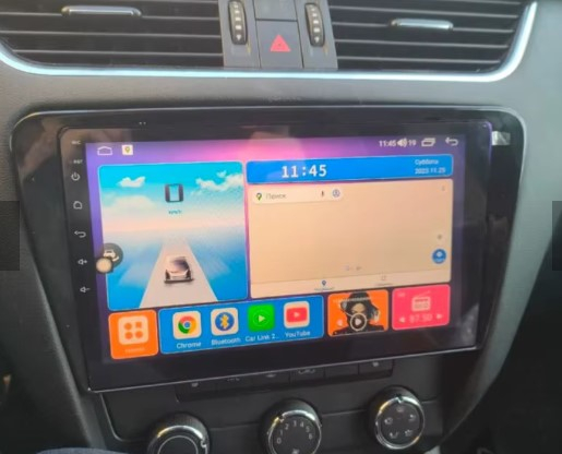 Navigatie Skoda Octavia 3 din 2013-2018, Rezolutie 2K, Ecran QLED 10.5 inch, 8GB RAM si 128GB ROM, Android, Procesor Octacore, Slot sim 4G, Sunet DSP, Wireless Carplay si Android Auto [5]