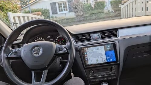 Navigatie Skoda Rapid din 2013-2018, Rezolutie 2K, Display QLED 9.5 inch, 4GB RAM si 64GB ROM, Android, Procesor Octacore, Slot sim 4G, Sunet DSP, Wireless Carplay si Android Auto, Camera Marsarier, U [5]