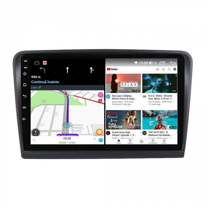 Navigatie Skoda Superb 3 din 2015-2019 Android 14 , 4GB RAM , Procesor Quad Core , Wireless Carplay si Android auto , Display HD Touchscreen, Wi-Fi , Bluetooth, USB [5]