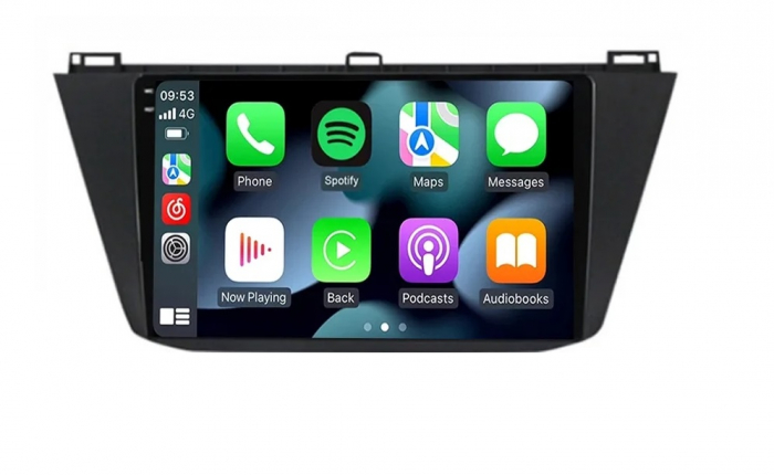 Navigatie VW Tiguan din 2016-2023, Rezolutie 2K, Display QLED 9.5 inch, 4GB RAM si 64GB ROM, Android, Procesor Octacore, Slot sim 4G, Sunet DSP, Wireless Carplay si Android Auto, Camera Marsarier, USB [2]