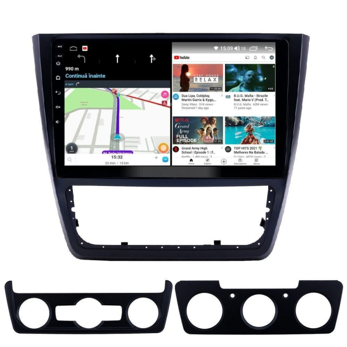 Navigatie Skoda Yeti 5L din 2009 - 2014, Android 14, 2GB RAM si 32GB ROM, Display IPS 9 inch, Camera Marsarier, Internet, Aplicatii, Wi Fi, Usb, Bluetooth [3]