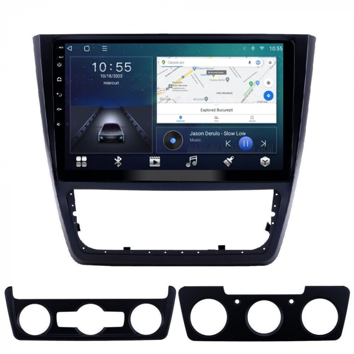 Navigatie Skoda Yeti 5L din 2009-2014 Android 14 , 4GB RAM , Procesor Quad Core , Wireless Carplay si Android auto , Display HD Touchscreen, Wi-Fi , Bluetooth, USB [2]
