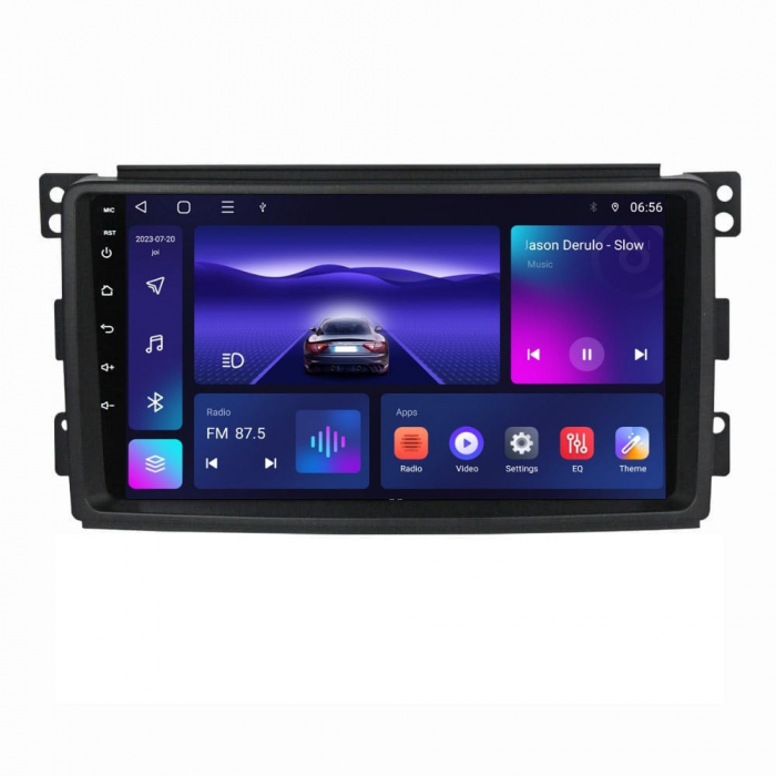 Navigatie Smart din 2006-2010 Android 14 , 4GB RAM , Procesor Quad Core , Wireless Carplay si Android auto , Display HD Touchscreen, Wi-Fi , Bluetooth, USB [1]