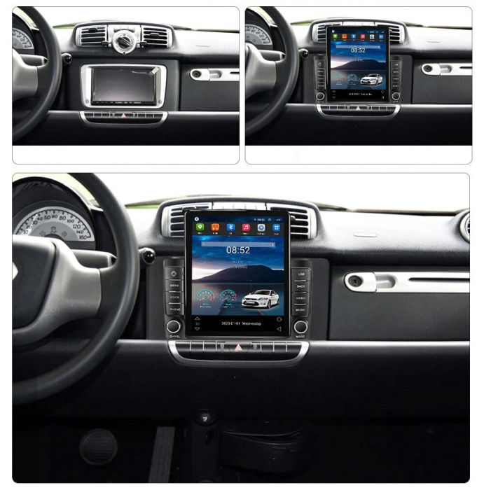 Navigatie Smart din 2010 - 2015, Ecran TESLA 9.7 inch, 4 GB RAM si 64 GB ROM, Slot Sim 4G, Procesor Octa Core, Carplay integrat, Procesor Sunet Digital DSP, Android, Aplicatii, Usb, Wi Fi, Bluetooth [3]