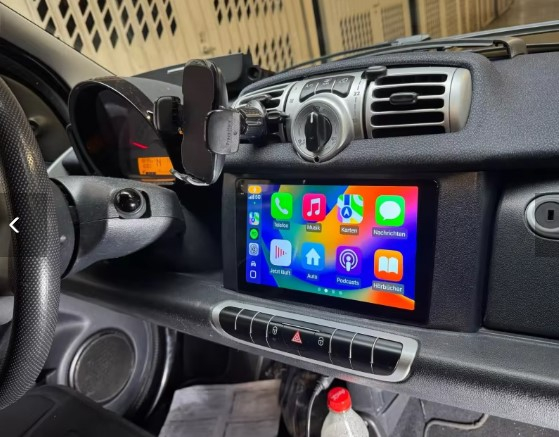 Navigatie Smart ForTwo ( 2010 - 2015 ) 4GB RAM si 64GB ROM, Ecran QLED 9 inch, Android 14, Procesor Octacore, Slot sim 4G, Sunet DSP, Wireless Carplay si Android Auto, Camera Marsarier [8]