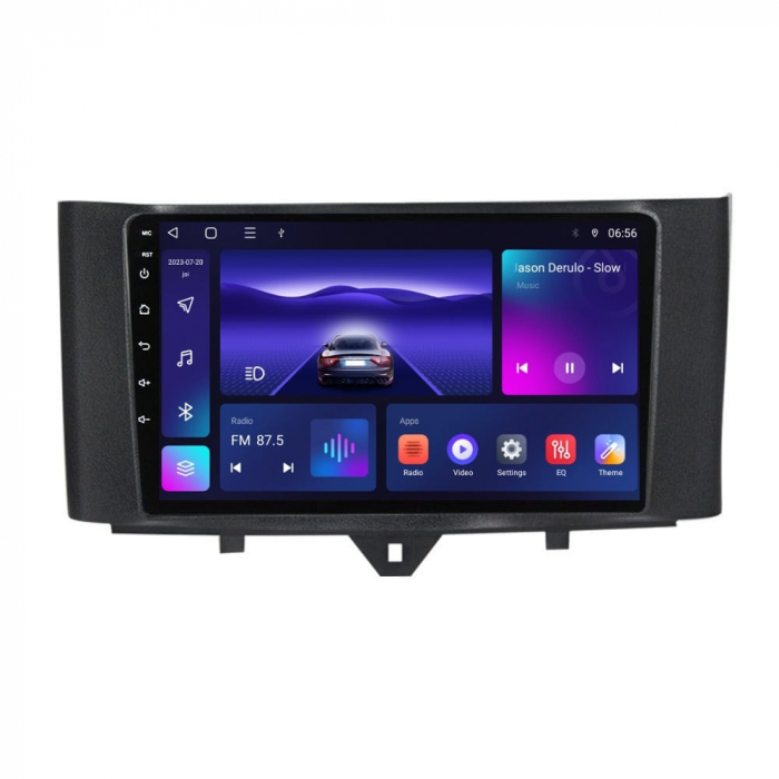 Navigatie Smart Fortwo din 2010-2015 Android 14 , 4GB RAM , Procesor Quad Core , Wireless Carplay si Android auto , Display HD Touchscreen, Wi-Fi , Bluetooth, USB [1]