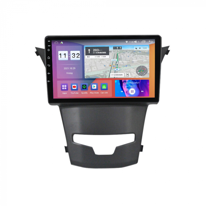 Navigatie Ssangyong Actyon 2013-2017 Android 14 , 2GB RAM QLED Carplay [2]