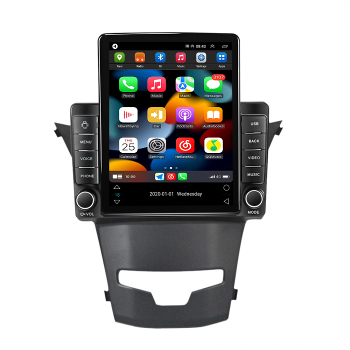 Navigatie Ssangyong Actyon 2013-2017 Android 14 , 4GB RAM Ecran Tesla [1]