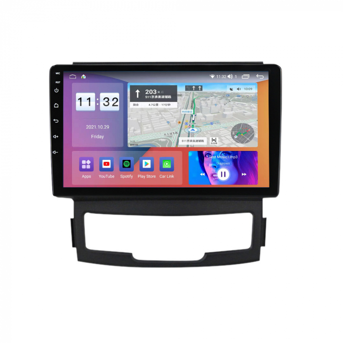 Navigatie Ssangyong Korando 2010 - 2013 Android 14 , 2GB RAM QLED Carplay [4]