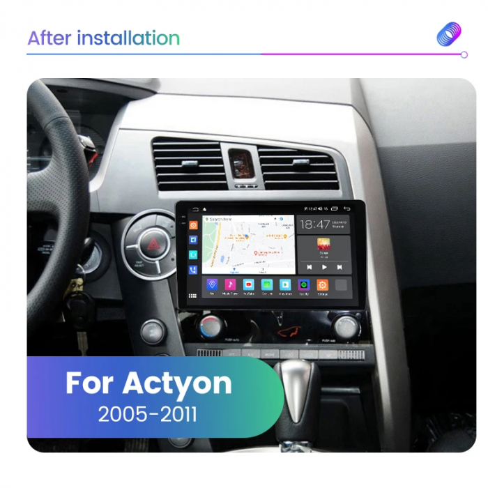 Navigatie Ssangyong Kyron 2005-2011 Rezolutie 2K , 4GB RAM+64GB ROM QLED [4]
