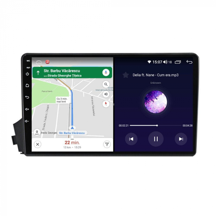 Navigatie Ssangyong Kyron 2005 - 2011 Android 14 , 4GB RAM , Procesor Quad Core , Wireless Carplay si Android auto , Display HD Touchscreen, Wi-Fi , Bluetooth, USB [4]