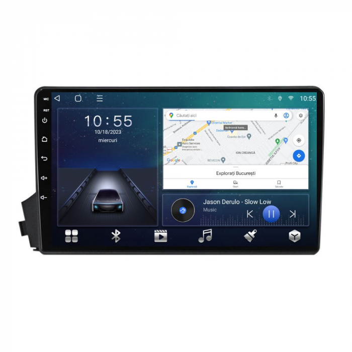 Navigatie Ssangyong Kyron 2005 - 2011 Android 14 , 4GB RAM , Procesor Quad Core , Wireless Carplay si Android auto , Display HD Touchscreen, Wi-Fi , Bluetooth, USB [2]