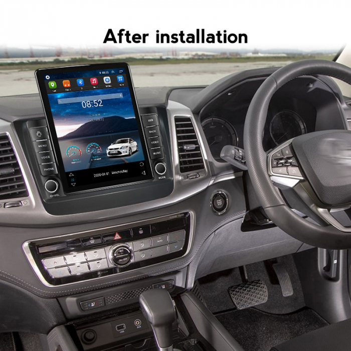 Navigatie Ssangyong Rexton 2019 Ecran TESLA 9.7 inch, 8 GB RAM si 128 GB ROM, Android 15, Slot Sim 4G, Procesor Octa Core, Carplay Wireless si Android auto, Procesor Sunet Digital DSP [3]