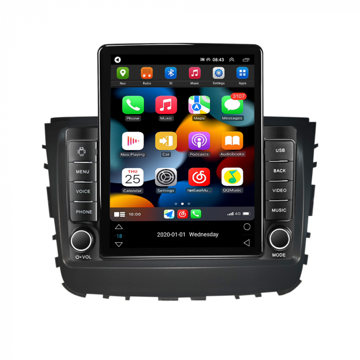 Navigatie Ssangyong Rexton 2019 Ecran TESLA 9.7 inch, 8 GB RAM si 128 GB ROM, Android 15, Slot Sim 4G, Procesor Octa Core, Carplay Wireless si Android auto, Procesor Sunet Digital DSP [2]