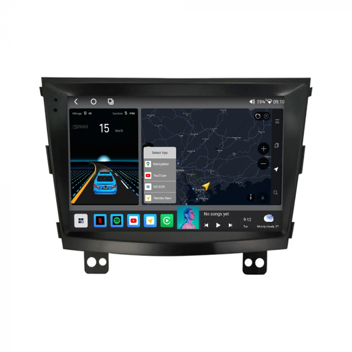 Navigatie Ssangyong Tivolan 2014-2017 Rezolutie 2K , 4GB RAM+64GB ROM QLED [5]