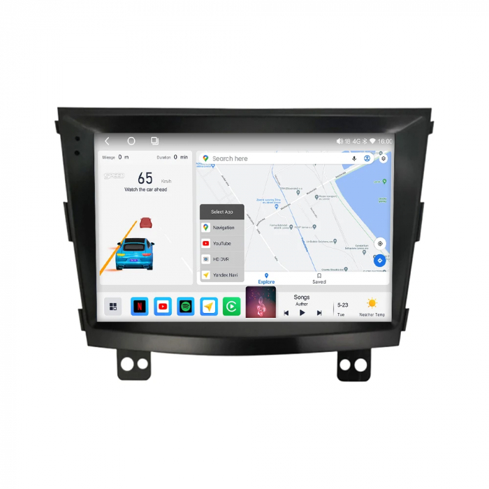 Navigatie Ssangyong Tivolan 2014-2017 Android 14 , 2GB RAM QLED Carplay [4]