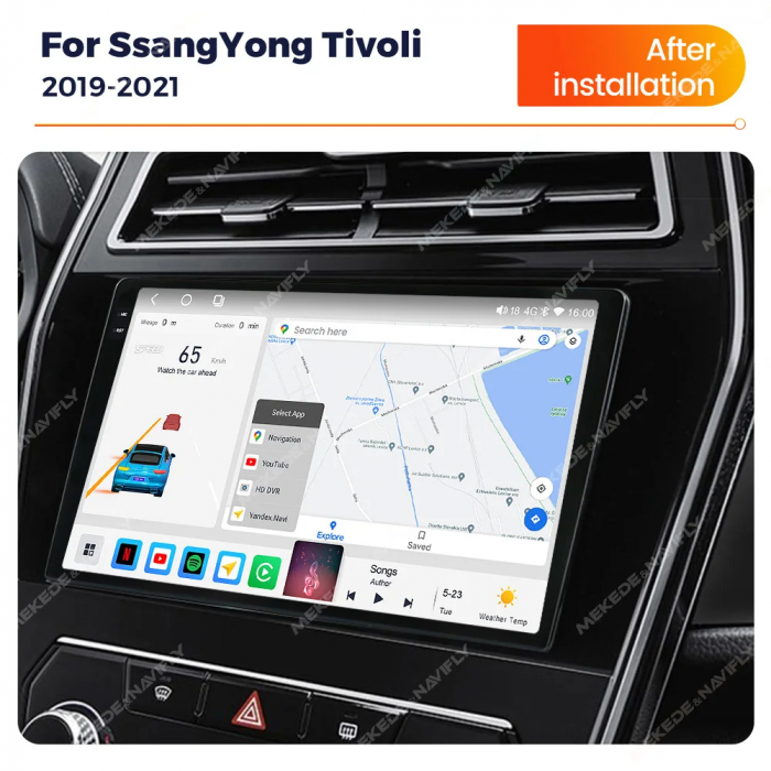 Navigatie Ssangyong Tivoli 2019-2021 Rezolutie 2K , 8GB RAM+128GB ROM QLED [4]