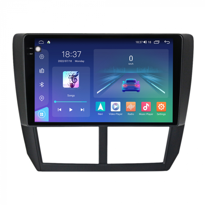 Navigatie Subaru Forester 3 din 2007 - 2013, Rezolutie 2K, Display QLED 9.5 inch, 4GB RAM si 64GB ROM, Android, Procesor Octacore, Slot sim 4G, Sunet DSP, Wireless Carplay si Android Auto, Camera Mars [1]