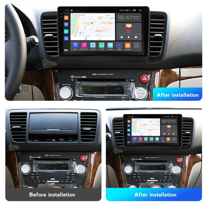 Navigatie Subaru Legacy Outback 2003-2009 Rezolutie 2K , 4GB RAM+64GB ROM QLED [2]