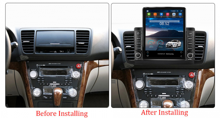 Navigatie Subaru Legacy Outback 2003-2009 Ecran TESLA 9.7 inch, 8 GB RAM si 128 GB ROM, Android 15, Slot Sim 4G, Procesor Octa Core, Carplay Wireless si Android auto, Procesor Sunet Digital DSP, Aplic [3]
