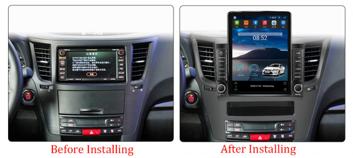 Navigatie Subaru Legacy Outback 2009-2014 Ecran TESLA 9.7 inch, 8 GB RAM si 128 GB ROM, Android 15, Slot Sim 4G, Procesor Octa Core, Carplay Wireless si Android auto, Procesor Sunet Digital DSP, Aplic [3]