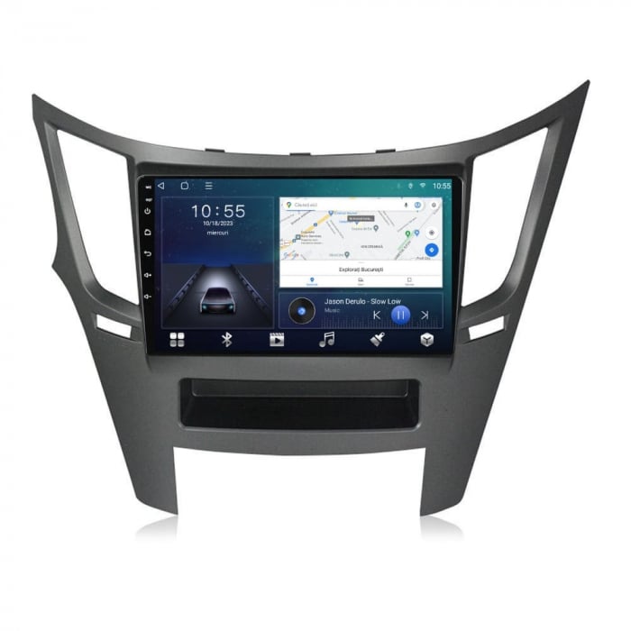 Navigatie Subaru Legacy Outback 2009 - 2014 Android 14 , 4GB RAM , Procesor Quad Core , Wireless Carplay si Android auto , Display HD Touchscreen, Wi-Fi , Bluetooth, USB [2]