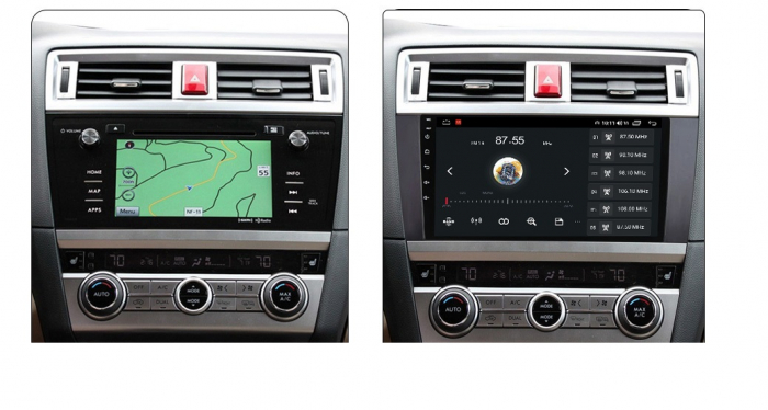 Navigatie Subaru Outback din 2014-2020, Rezolutie 2K, Display QLED 9.5 inch, 4GB RAM si 64GB ROM, Android, Procesor Octacore, Slot sim 4G, Sunet DSP, Wireless Carplay si Android Auto, Camera Marsarier [3]